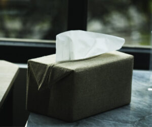 tissue box: blowing your nose incorrectly can cause trauma to ears